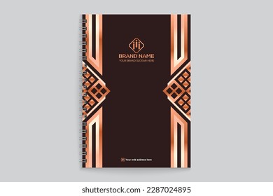 Diseño moderno de portada para portátiles estilo profesional