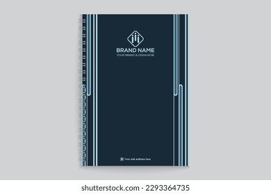 Diseño moderno de portada para portátiles estilo profesional