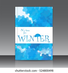 Modern notebook cover layout background