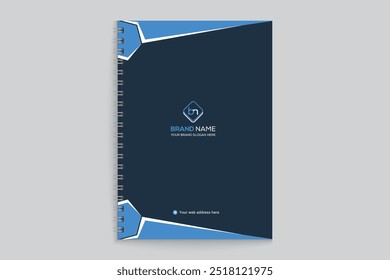 Modern notebook cover template design