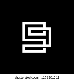 Modern Number 9 or Nine Logo Design, Digital Technology Style