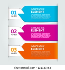 modern number list infographic banner