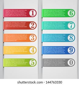 Modern Number List Infographic Banner