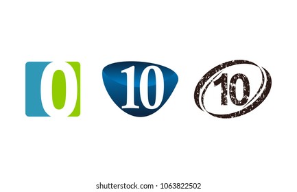 Modern Number Template Set