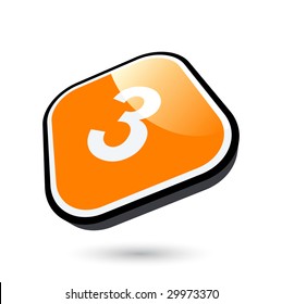 modern number three symbol