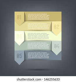 modern numbered step banner
