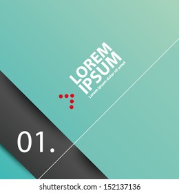 Modern numbers design template.