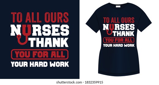 moderne Krankenschwestern und Krankenschwestern neues T-Shirt-Design