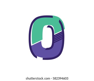 Modern O Alphabet Symbol Suitable For Technology Logo, Infographics, Print, Digital, Logo, Icon, Apps, T-Shirts and Other Marketing Material Purpose.