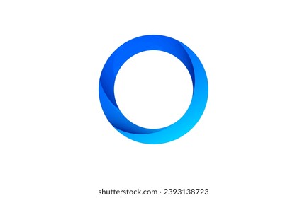 Modern O initial logo design. Vector illustration