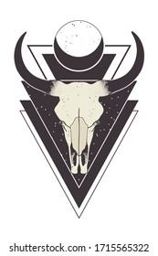 modern occult design, illsustration in vector format
