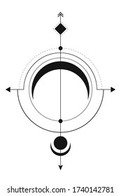 modern occult design, illsustration in vector format