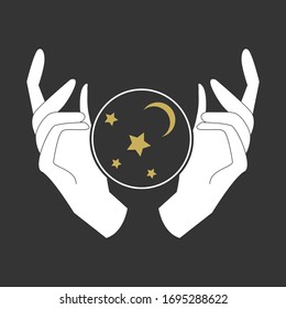 modern occult design, illustration in vector format