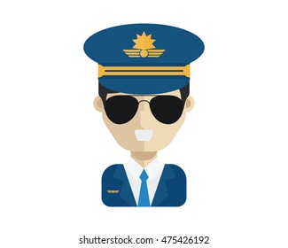 Modern Occupation People Avatar - Pilot Uniform 1