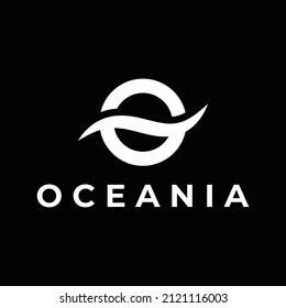 modern ocean vector logo design