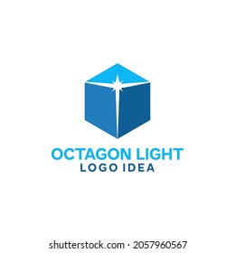 modern octagon logo design for your technology company