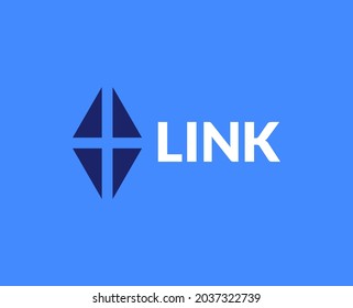 Modern octahedron logo design concept. Network link logomark illustration. Can representing energy, power, connect, security.