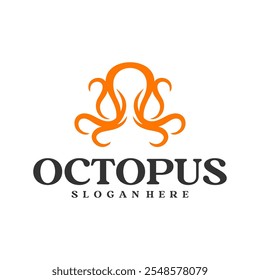 Modern Octopus logo vector illustration. Octopus logo design concept template