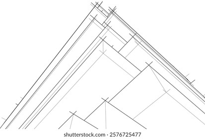 Modern office building 3d illustration