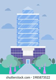 Modern office building for business