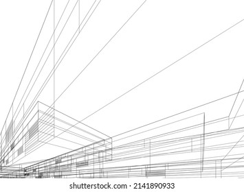 modern office building vector illustration