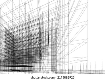 Modern office building vector illustration