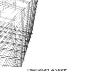 Modern office building vector illustration