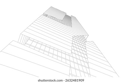 Modern office buildings vector illustration