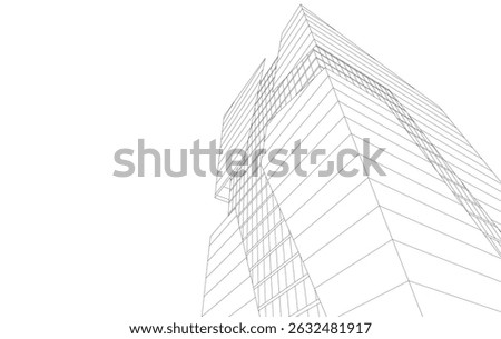 Modern office buildings vector illustration