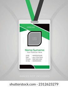 Modern office business id card template design