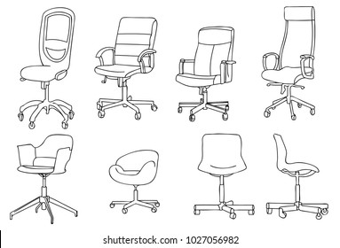 Office Chair Vector Art & Graphics