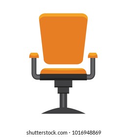 Modern office chair. Flat design vector.