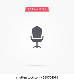 Modern office chair icon