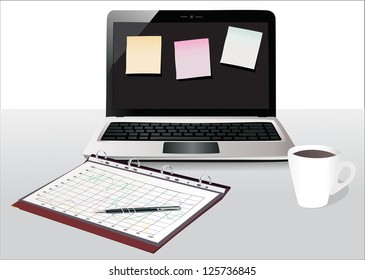 modern office desktop
