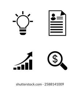 Modern office element design illustration