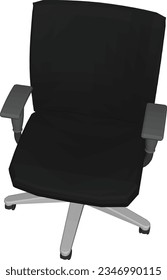 Modern Office Essentials - Swivel Chair Vector Design