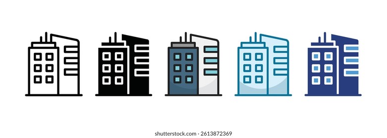 Modern Office Icon Set Multiple Style Collection