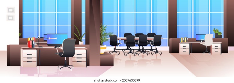 modern office interior empty no people cabinet room with furniture horizontal