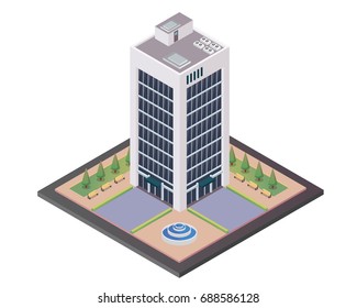 Modern Office Isometric, Suitable for Diagrams, Infographics, Illustration, And Other Graphic Related Assets