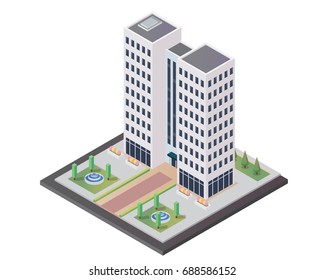 Modern Office Isometric, Suitable for Diagrams, Infographics, Illustration, And Other Graphic Related Assets