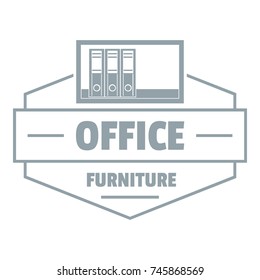 Modern office logo. Simple illustration of modern office vector logo for web