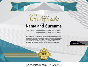 Modern official certificate