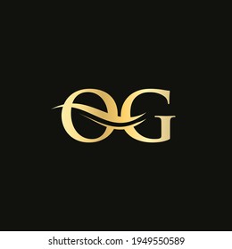Modern OG Logo Design for business and company identity. Creative OG letter with luxury concept