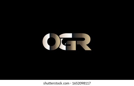 Modern OGR logo design template