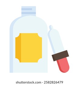Modern oil drop icon representing essential oils, hydration, and skincare nourishment. Ideal for beauty brands, dermatology, and organic cosmetics.