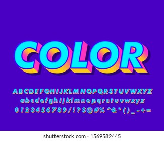 Colorful Text Holi Festival Elements On Stock Vector (Royalty Free ...