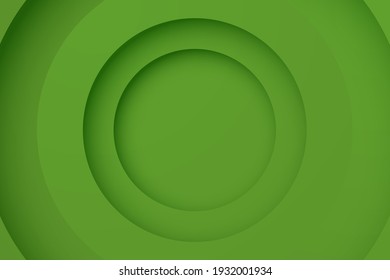 Modern olive drab backgrounds. Abstract 3d circle papercut layer background.