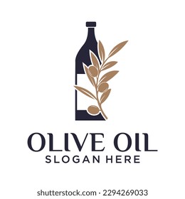modern olive oil vector logo template, suitable for health business and company logos