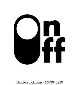 Modern on of button illustration logo