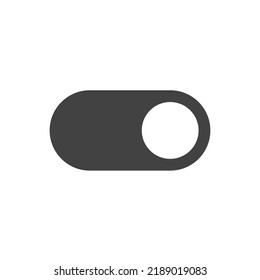 Modern on off toggle switch icon. Eps 10 flat vector illustration symbol for web or app user interface design.
